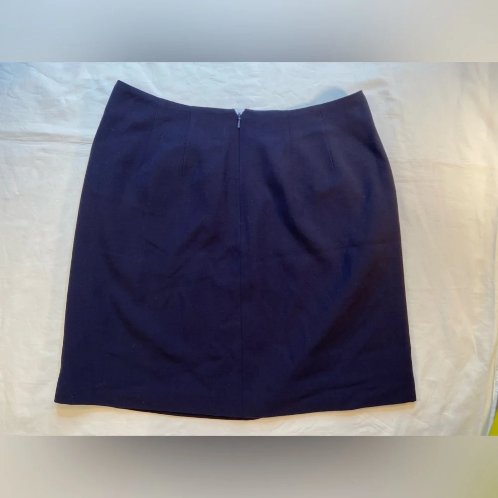 DKNY Blue Wool Mini Skirt, Vintage, Size‎ 12